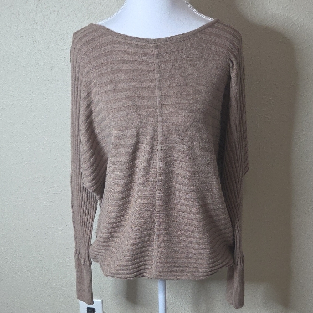 New York & Company Taupe Crew Neck Sweater, Sz XL
